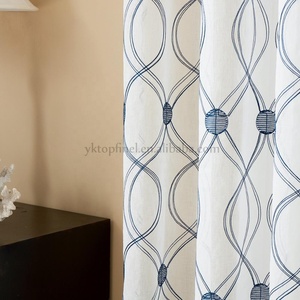 Rideaux en tulle blancs brodés à <span class=keywords><strong>motif</strong></span> ondulé Topfinel, rideaux en tulle pour salon, chambre à coucher, tulle pour porte de cuisine - Product Image 5
