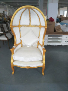 Meubles <span class=keywords><strong>anciens</strong></span> français hôtel hobby lobby or finition demi - cercle chaise, En forme d'oeuf canopy chaise à manger - Product Image 1