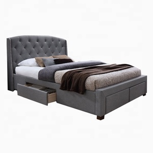 Giường Có Ngăn Kéo Đựng Đồ Bằng Vải Super King <span class=keywords><strong>Divan</strong></span> Wing Sang Trọng - Product Image 1