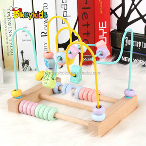 Meilleur vente intelligente en bois fil <span class=keywords><strong>perle</strong></span> <span class=keywords><strong>labyrinthe</strong></span> jouets pour bébé W11B193 - Product Image 6