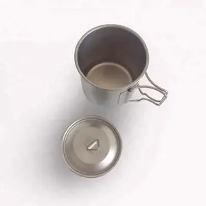 पोर्टेबल आउटडोर टाइटेनियम drinkware गर्म पानी कप