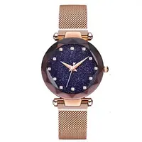 2018 שמי זרועי הכוכבים סגסוגת מגנט ליטרים שעון עבור נשים & 3ATM Waterpro של מודרני ליידי שעון
