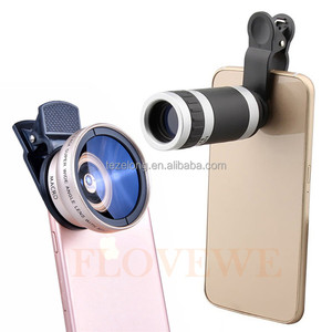 Objectif de téléphone 2 en 1 Big Colors, objectifs 0,45X grand angle, objectifs macro 12,5X avec clips, zoom télescopique 8X pour <span class=keywords><strong>iPhone</strong></span> 5 6 - Product Image 5