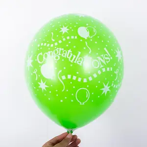 Ballons publicitaires promotionnels imprimés directement en usine boule ronde en latex personnalisée pour la décoration de ballons de fête et d'événement