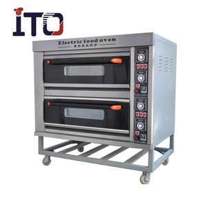 Baking Equipment <strong>Bakery</strong> Pizza <strong>Machine</strong> Double Deck Electric Oven Stone Pizza Oven /automatic <strong>Bakery</strong> <strong>Machine</strong> for Sale - Product Image 3