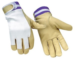 XL koruyucu bölünmüş deri iş eldivenleri Spandex genel amaçlı domuz derisi deri ile bahçe ışık fonksiyonu için - Product Image 4