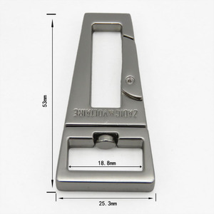 Silver Nickel Plate Zinc Alloy Square <strong>Dog</strong> <strong>Hook</strong> Metal <strong>Dog</strong> <strong>Hook</strong> - Product Image 2