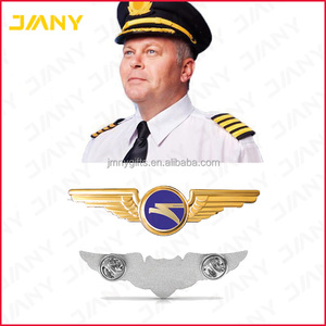 Badge de revers d'aile d'avion en métal 3D personnalisé pays d'egypte or arabie saoudite - Product Image 6