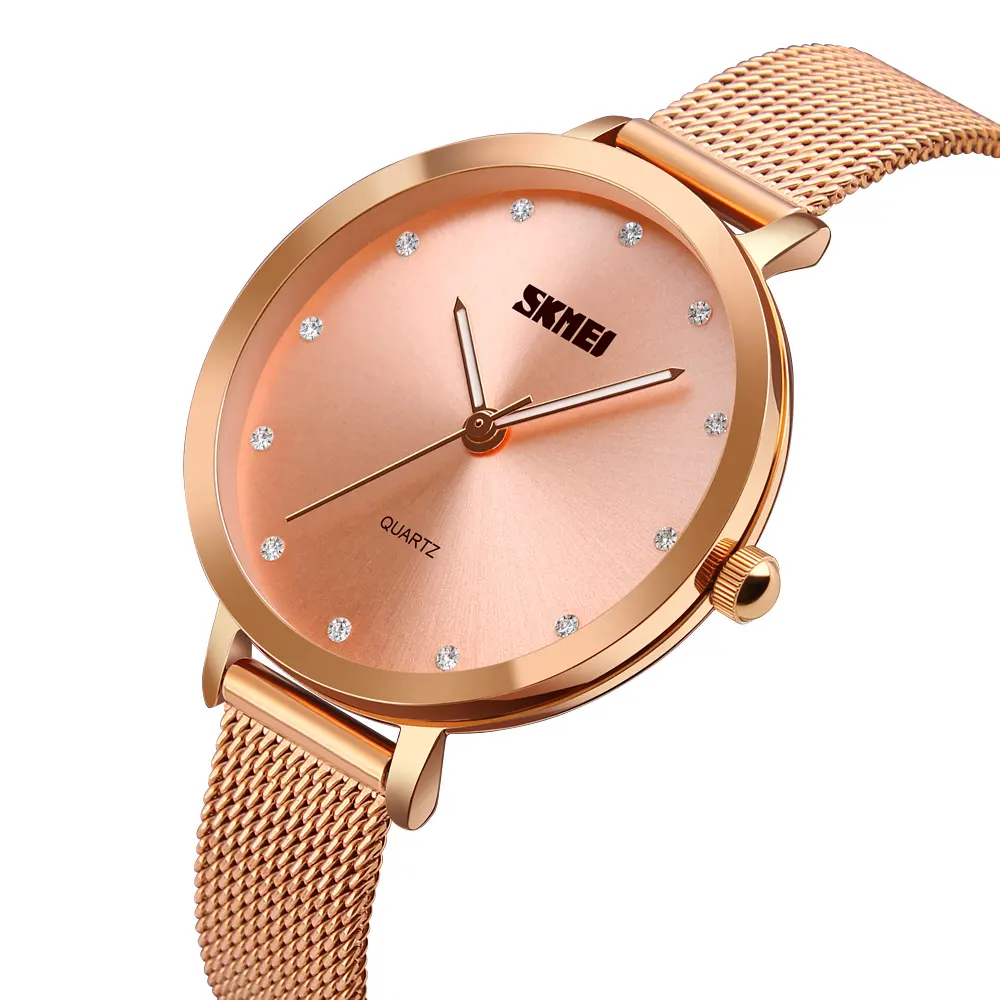 Simple SKMEI 1291 high quality watches 3atm water resistant stainless steel back latest watches design for ladies