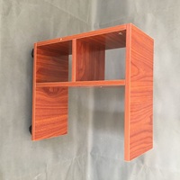 Étagère-bibliothèque convertible moderne en bois de teck pour bureau à domicile