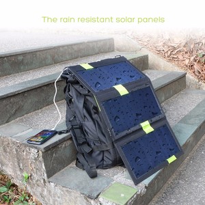 Cargador de Energía Solar 5 <span class=keywords><strong>V</strong></span> 20 W de la Energía Solar de Carga de la Batería para el Teléfono Móvil Tabletas, puertos dobles de - Product Image 4
