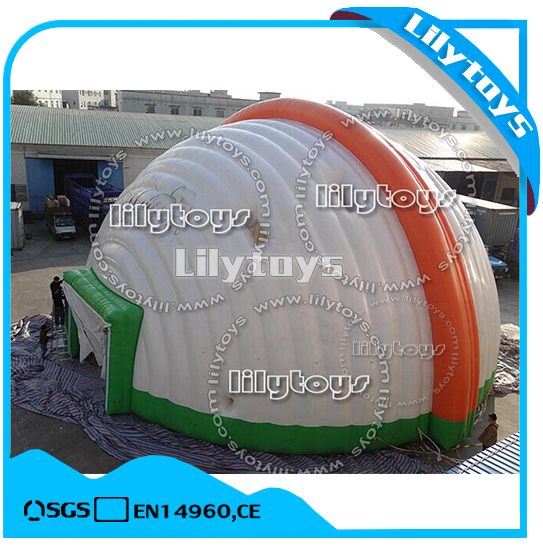 Открытый дешевые кемпинг надувной купол палатки для продажи
