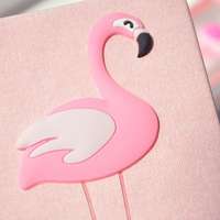 Flamingo Pink Thermo Leder A6 Notebook Set Geschenk Hochwertige Hardcover Mini Notepad PU Leder Mini Papier Journal Mini Tagebuch
