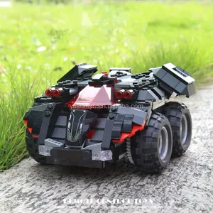 384个积木DIY汽车高速模块积木遥控玩具中国廉价玩具