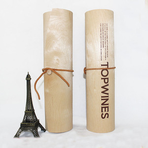 Embalaje de cuero suave de nuevo estilo, caja de embalaje de regalo de vino de madera barata - Product Image 2