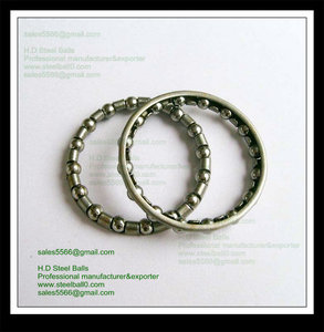 5/32X16 bola de acero de retainer | anillo de piezas de bicicleta bola cubo cojinete jaula - Product Image 2