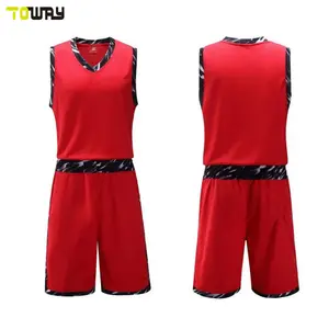 Blanc maille sublimé maillots de basket-ball costume