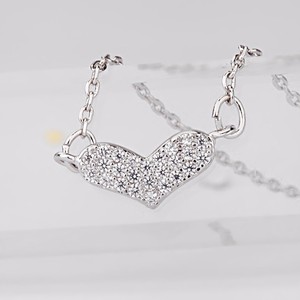 Joyería Teemi Cristales Zirconia cúbico Mirco pavimentada mujeres de la manera de San Valentín del amor de cobre Collar pendient - Product Image 2