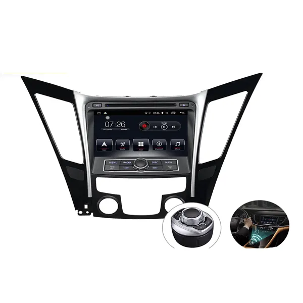 Mobil Dvd Gps Monitor Multimedia Sistem Navigasi Sentuh Layar Mobil Radio untuk Hyundai Sonata 2010-2012