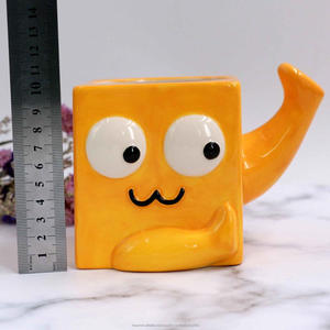 Precio barato Emoji cuadrado Taza de cerámica taza de café creativa taza en China - Product Image 2