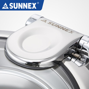 Plat de service en acier inoxydable à fond induction avec diamètre de 36 cm et verre trempé plus large pour hôtel et restaurant 6,0 litres - Product Image 3
