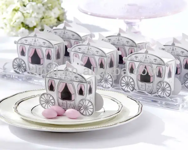 "Enchanted Carriage" Favor Boxes