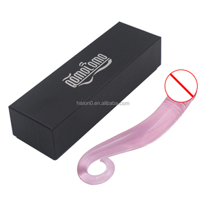 Black Box Paket Klar Rosa Big Glans Große Langen Penis Glasdildo