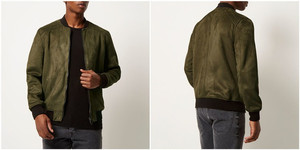 Winter Fashion Custom Design Leather <strong>Suede</strong> Bomber <strong>Jacket</strong> for <strong>Men</strong> - Product Image 2