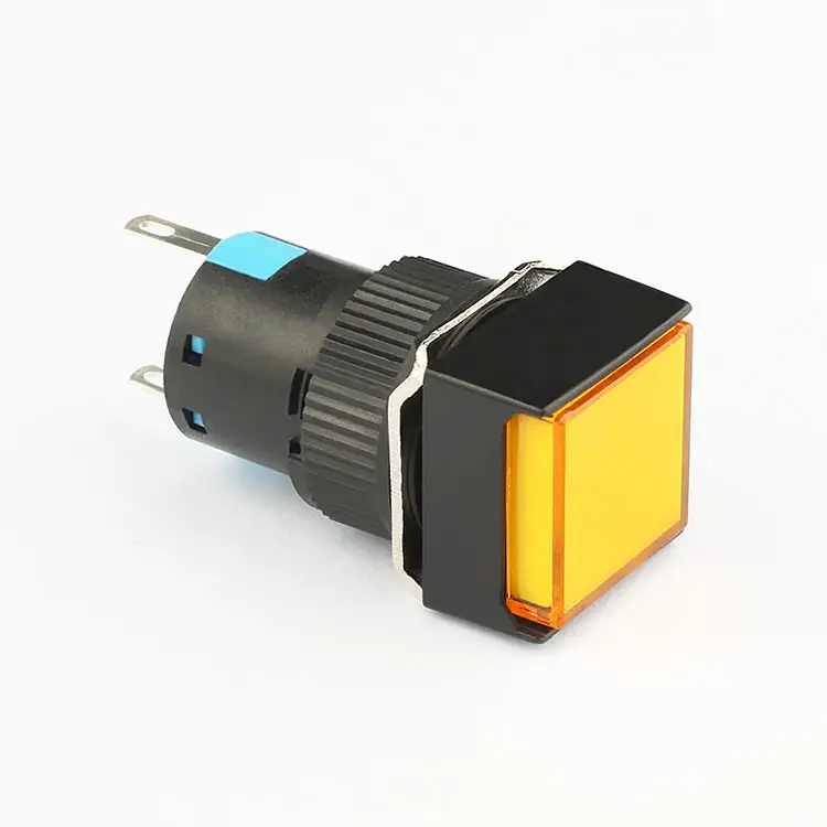 Interruptor de botón led de encendido y apagado, micro 16mm, 220v