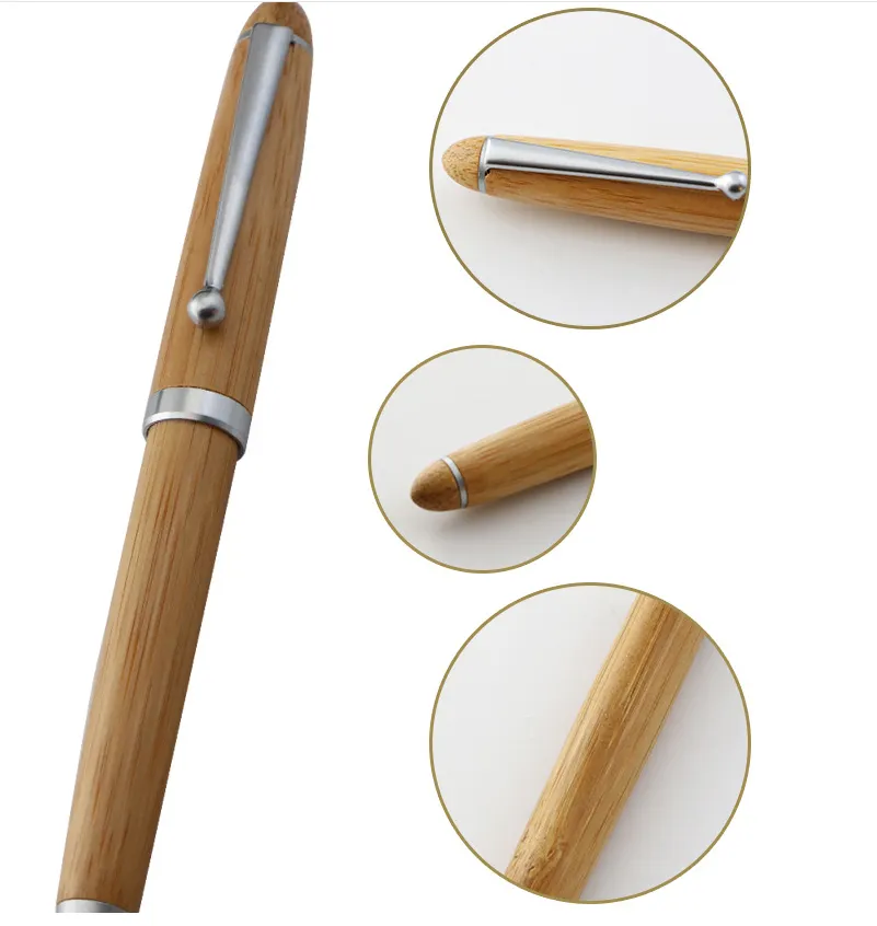 Softness bamboo ball point pens cheap pen bulk from china