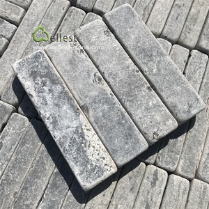 Chinese Tumbled Finish Blue Limestone <strong>Bricks</strong> for Garden Landscaping Paving - Product Image 3