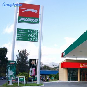 Đôi Hai Mặt Pylon Dấu Hiệu Cho Ngoài Trời <span class=keywords><strong>Led</strong></span> Hiển Thị/Trạm Xăng Pylon Dấu Hiệu - Product Image 6