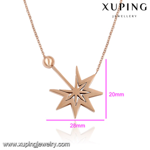 Collar <span class=keywords><strong>de</strong></span> varita mágica necklace-00256-xuping, joyería <span class=keywords><strong>joven</strong></span>, oro rosa - Product Image 5