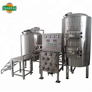 200L 2HL Tiantai SUS304 steam heating two vessel brewhouse beer equipment