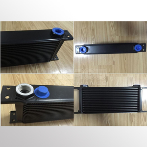 16 ROW <span class=keywords><strong>AN</strong></span>-10AN Universal Aluminium Motor Getriebeölkühler schwarze - Product Image 5