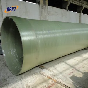 FRP/GRP ท่อไฟเบอร์กลาสขนาดใหญ่เส้นผ่าศูนย์กลางท่อ Grp ขนาดเส้นผ่าศูนย์กลาง1200มม