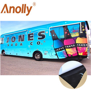 Anolly-adhesivo imprimible para coche, pegatina de vinilo, rollo de vinilo autoadhesivo, color negro mate