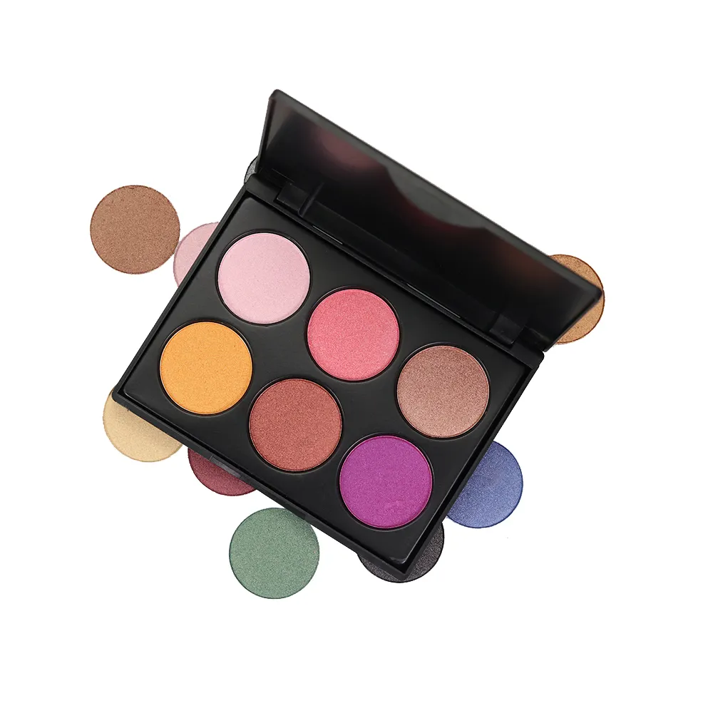 6 màu ngọc trai-Matte Eye Shadow Palette trang điểm nhà máy Trung Quốc trang điểm thương hiệu