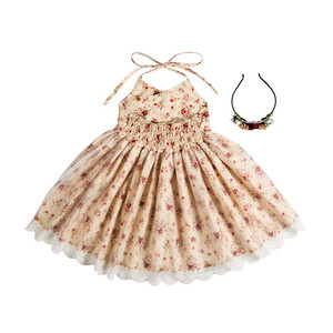 2025 Linda <span class=keywords><strong>boutique</strong></span> al por mayor bebé vestido de San Valentín niña ropa de fiesta occidental vintage vestidos de niña de las flores - Product Image 4