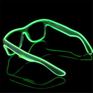 Gafas de alambre <span class=keywords><strong>El</strong></span> que brillan en la oscuridad innovadoras de Shenzhen GFLAI Producto de suministros para fiestas recién llegado - Product Image 5