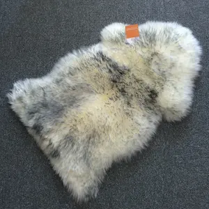 Durable popular sheepskin rug, soft wool sheepskin carpet