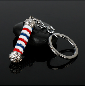Nuevo Llavero de Moda con Diseño 3D de Poste de Barbería, Colgante de Poste de Barbería, Llavero de Hip Hop para Peluqueros - Product Image 4