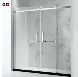 Bathroom Glass Partition Frameless Free Standing Shower Enclosure For Glass Door