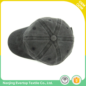 100% polyester cotton Flex fit style Vintage black plain blank baseball caps hats men - Product Image 3