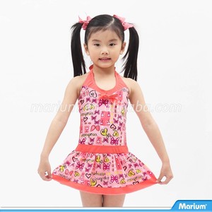 Traje de Baño Deportivo Rosa de Una Pieza para Niñas, Estilo Nuevo - Product Image 1