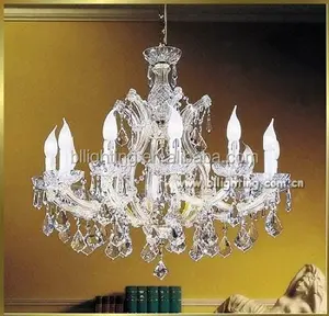 Crystal chandelier lighting bobeche home crystal maria theresa chandelier