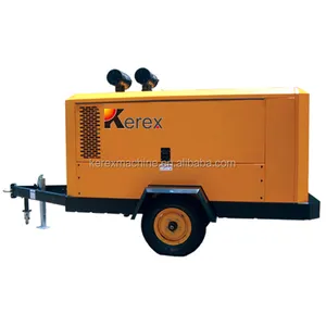 KG150L-8 de aire móvil para minería, 8 bares, 150cfm, diésel