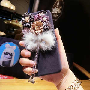 Fashional DIY furry fiori PC cassa del telefono mobile per <span class=keywords><strong>iphone</strong></span> <span class=keywords><strong>6</strong></span> più <span class=keywords><strong>6</strong></span> s <span class=keywords><strong>plus</strong></span> - Product Image 3