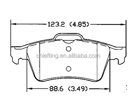 brake pad manufacturers D1095 93183140 for Opel Mazda Saab Cadillac Pontiac Chevrolet BUICK rear automotive brakes