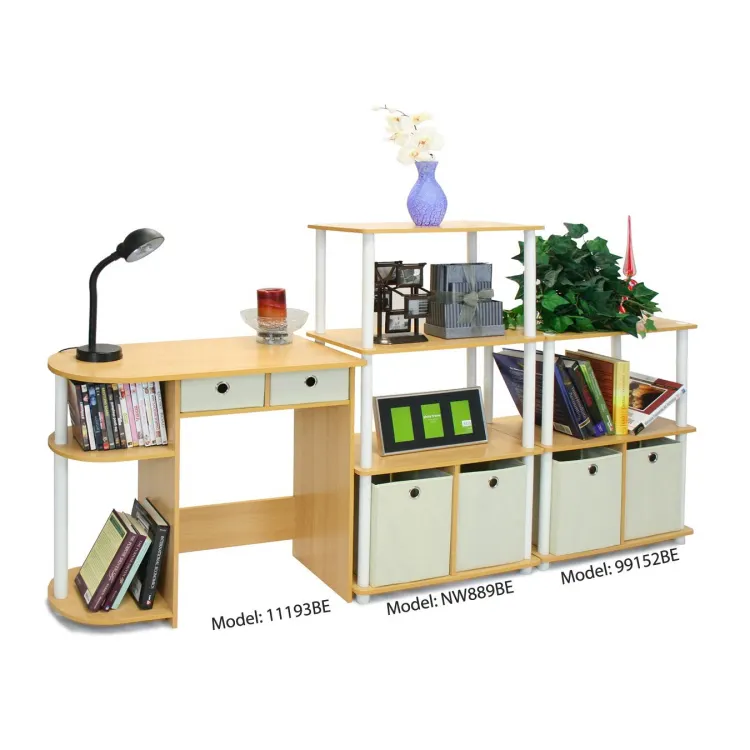 Factory Directly Desks Wooden Computer Study Reading Table with Drawer for Home Office